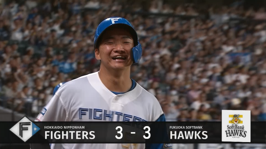 4回裏・F山縣秀 今季第2号の同点ソロアーチで試合は振り出しに!!