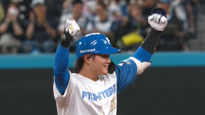 1回裏・F奈良間大己 初回7安打の猛攻!! レフトへの2ベースで追加点!!