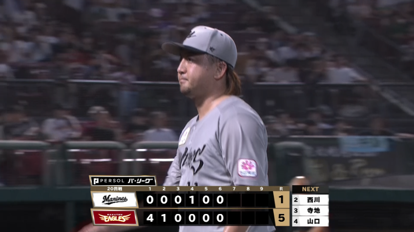 6回裏・M澤村拓一 ランナーを出すもこの回を無失点に抑える!!