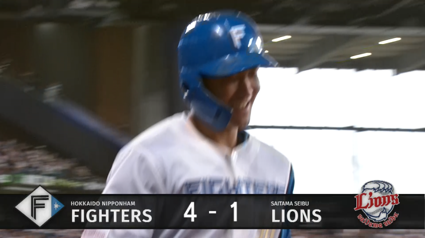 4回裏・F石井一成 変化球を振り抜いた!! ライトへの第5号2ランHR!!