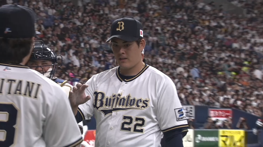 6回表・B九里亜蓮 吠えた!! 6回106球無失点の熱投を見せる!!