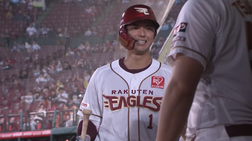 9回裏・E宗山塁 センターへの犠牲フライで1点を返す!!