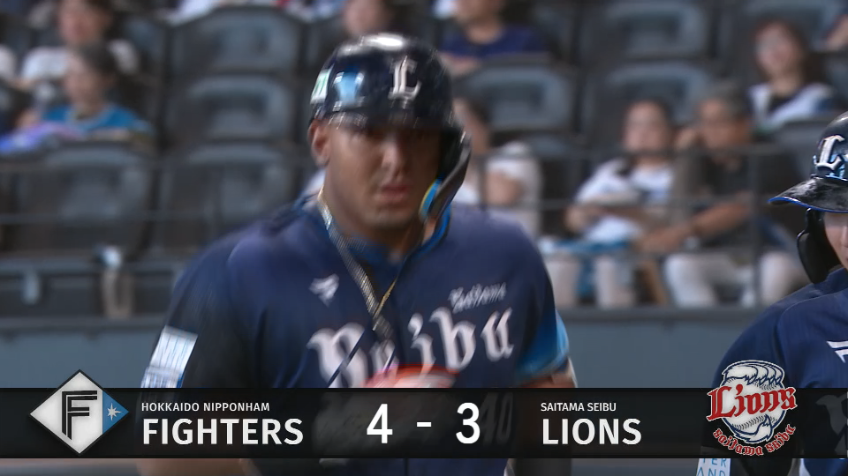 7回表・Lセデーニョ 確信の一発!! 左中間スタンドへの第4号2ランHR!!