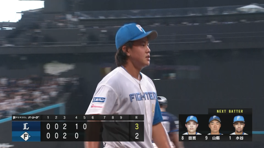 5回表・F畔柳亨丞 今季初登板!! 1回を無失点に抑える!!