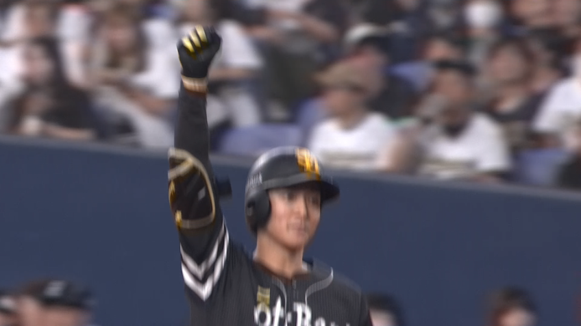 3回表・H柳町達 チャンスで決めて先制に成功!! 二遊間を破るタイムリー!!