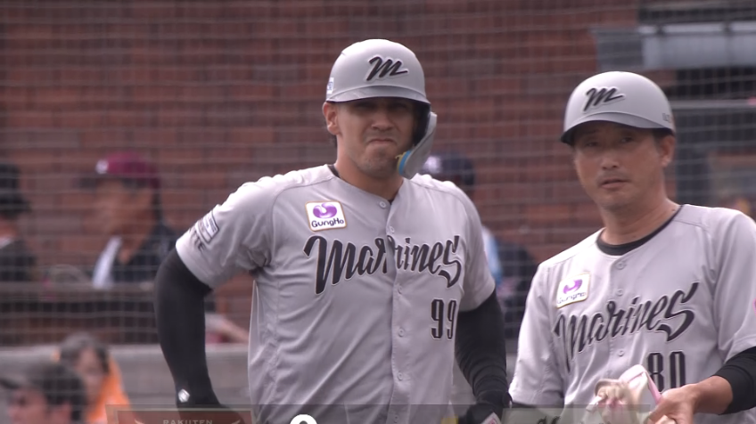 1回表・Mソト 初回に先制のタイムリーヒットを放つ!!