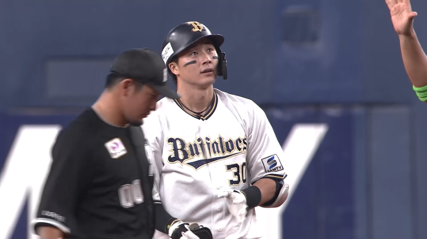 4回裏・B廣岡大志 左中間を破る2点タイムリー2ベース!!