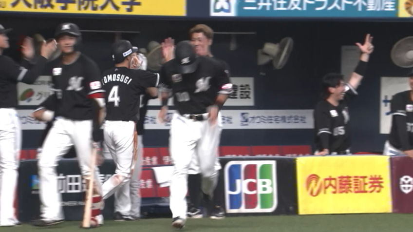 9回表・M友杉篤輝 ギャンブルスタートが成功し、最終回に勝ち越し‼