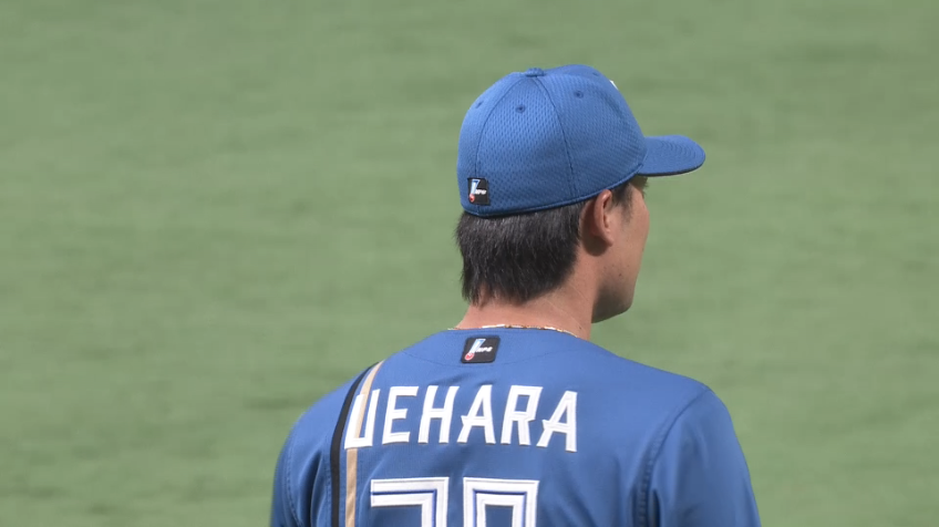 7回裏・F上原健太 満塁のピンチを2者連続空振り三振で抑える!!