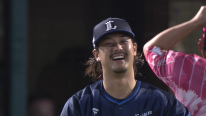 3回裏・L高橋光成 素早いバント処理で二塁でアウトを取る!!