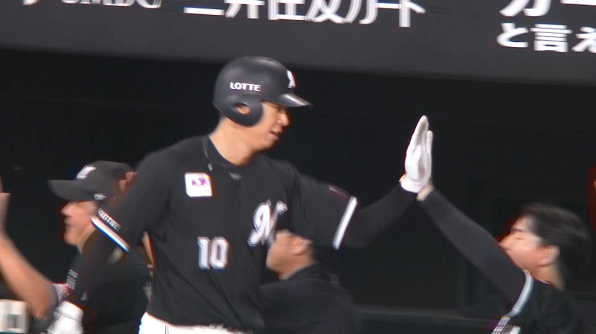 4回表・M上田希由翔 ブルペンに飛び込む2ランホームラン!!