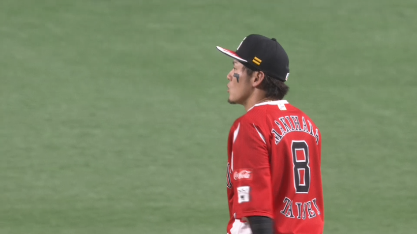 5回表・H牧原大成 投手を救うストライク返球で追加点を防ぐ!!