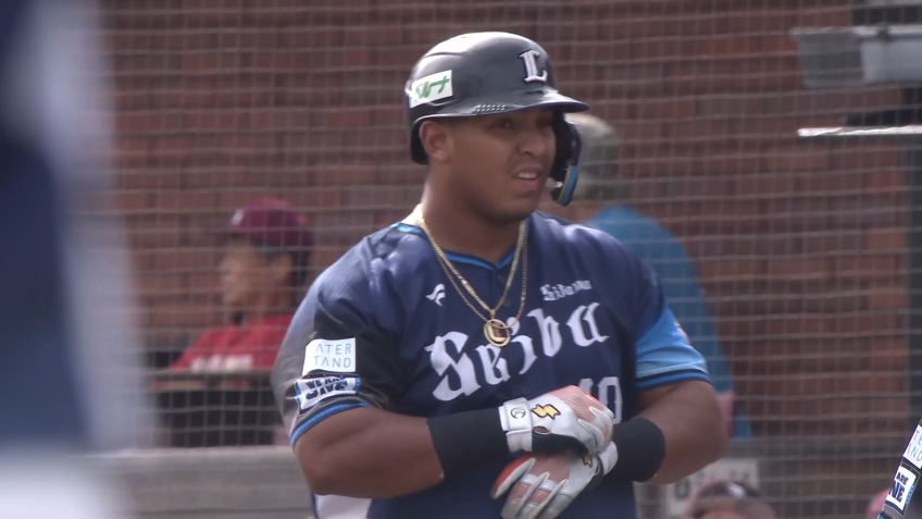 3回表・Lセデーニョ 4番の仕事を果たす!! レフトへのタイムリー!!