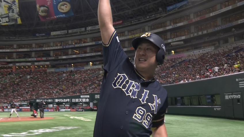 8回表・B杉本裕太郎 均衡を破るレフトへの先制ソロホームラン!!