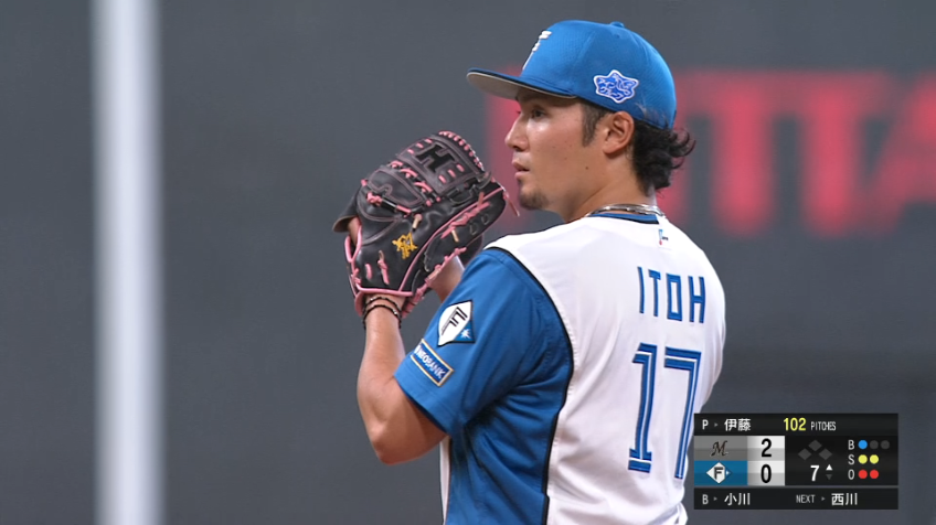 7回表・F伊藤大海 中4日を感じさせない7回2失点の好投!!