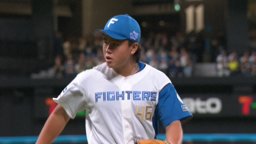 9回表・F畔柳亨丞 ピンチを招くも無失点で切り抜ける!!
