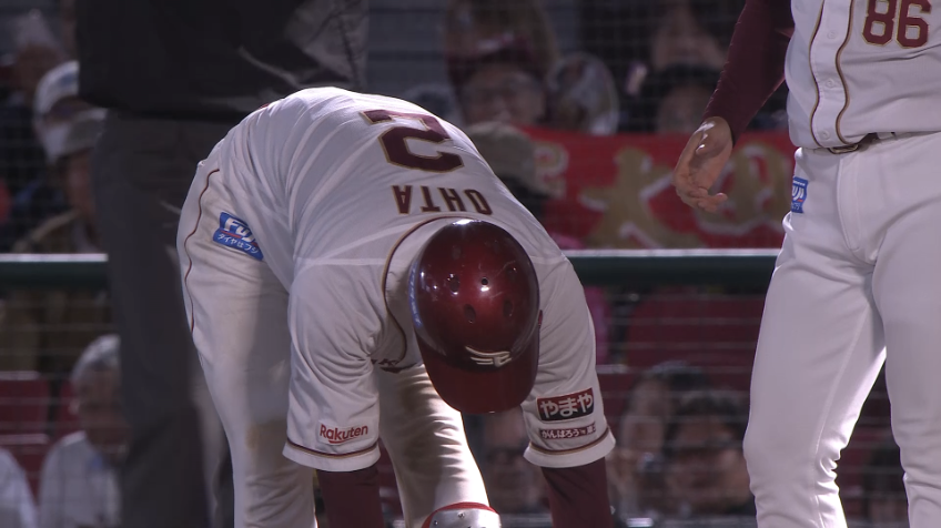 8回裏・E太田光 センター前へのヒットで今季初猛打賞!!