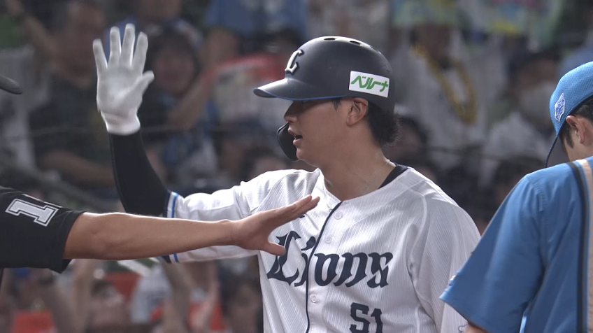 1回裏・L西川愛也 3ベースヒットでチャンスメイク!!