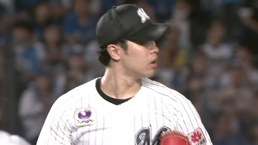 8回表・M種市篤暉 自己最多の14奪三振目!! 高めの直球で空振り三振!!