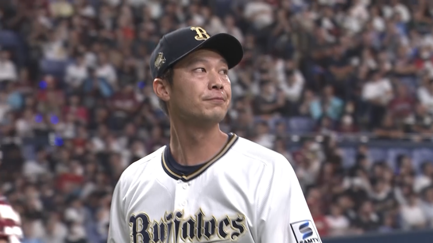 8回表・B岩嵜翔 わずか7球で3者凡退に抑える!!