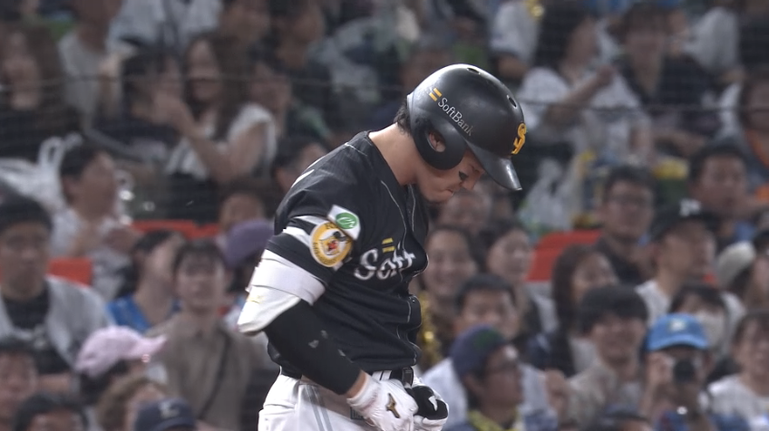 5回表・H栗原陵矢 勝ち越しの2点タイムリー2ベースヒット!!