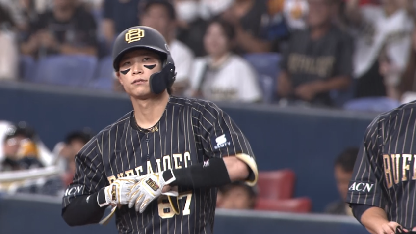 2回裏・B中川圭太 レフトに鋭いタイムリーヒットを放つ!!