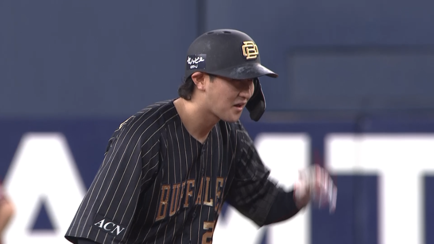 3回裏・B紅林弘太郎 右中間へ走者一掃のタイムリー2ベースヒット!!