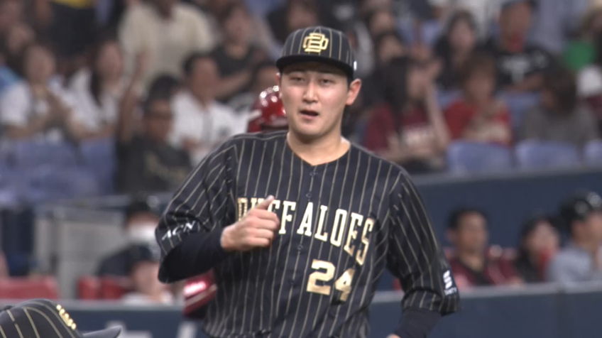 4回表・B紅林弘太郎 味方の弾いたボールを上手くバックアップする!!