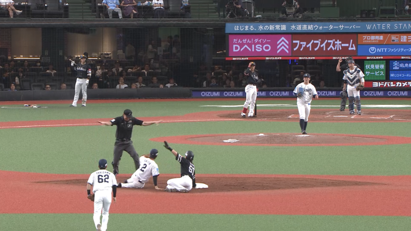 5回表・H緒方理貢 脚でも魅せる!! 盗塁成功でチャンスメイク!!