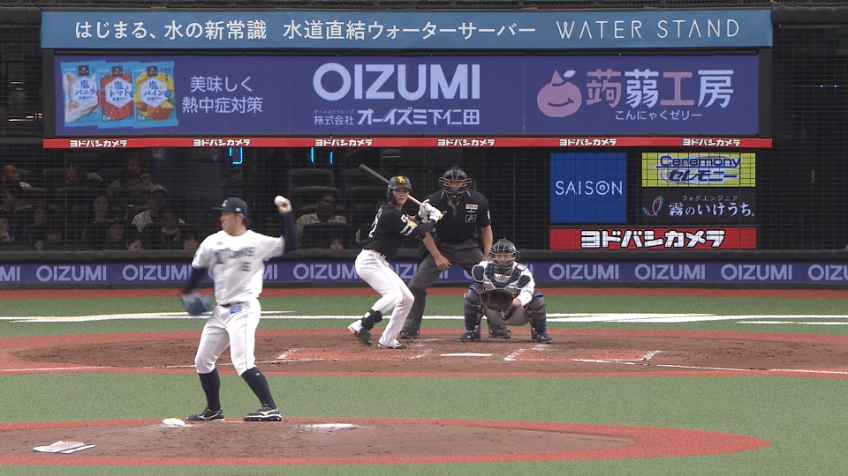 5回表・L隅田知一郎 誘い出した!! 見事な牽制でアウトを奪う!!