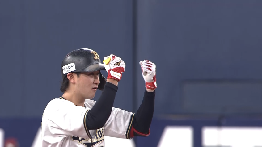 5回裏・B紅林弘太郎 右中間へのタイムリー2べースヒット!!