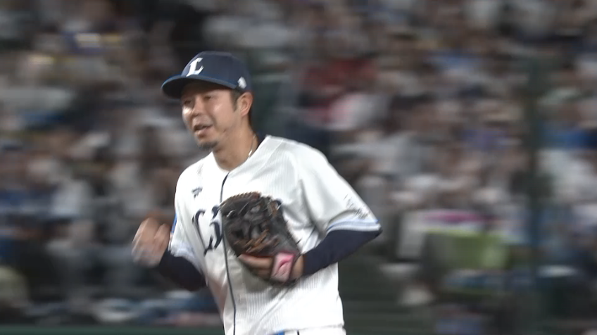 9回表・L児玉亮涼 地面すれすれの鋭い打球をつかみ取る!!