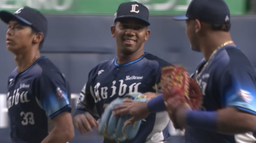 6回裏・Lラミレス 好調の相手打線を3者凡退に抑える!!