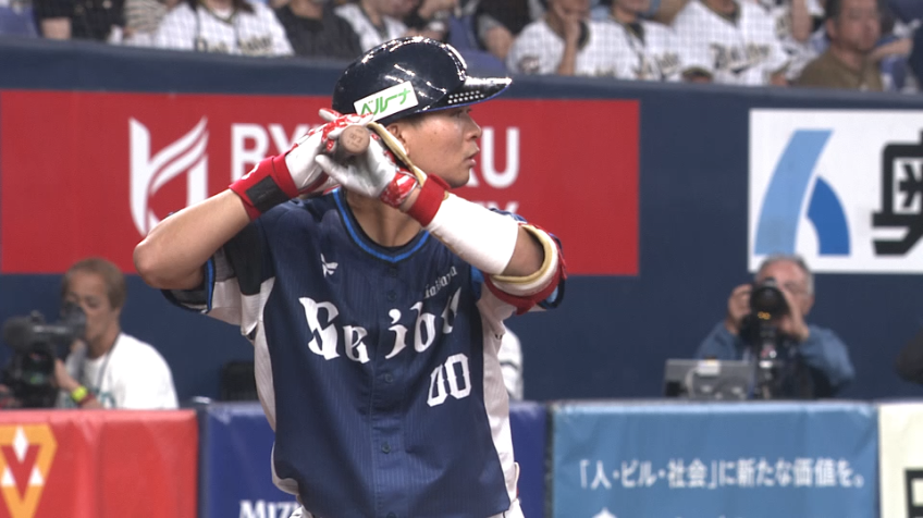 2回表・L仲田慶介 プロ初打点!! 先制のタイムリー2ベースヒット!!