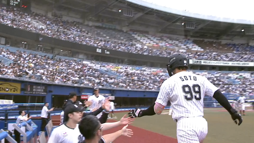 4回裏・Mソト 犠牲フライで先制する!!