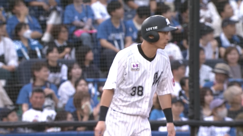 8回裏・M高部瑛斗 貴重な追加点!! 一塁線を破るタイムリー3ベースヒットを放つ!!