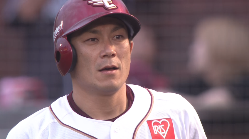 8回裏・E岡島豪郎 現役最後の打席はセンター前ヒットで出塁!!