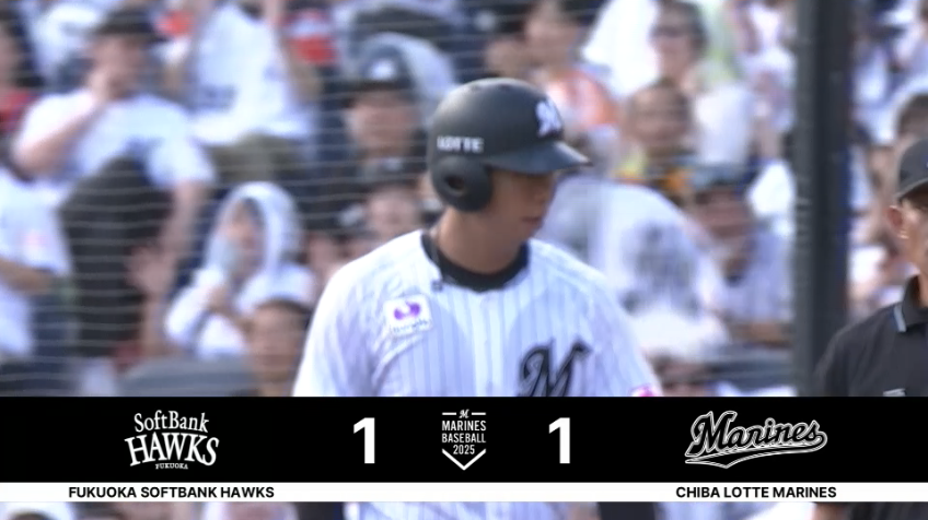 4回裏・M上田希由翔 センター前に同点タイムリーヒット!!