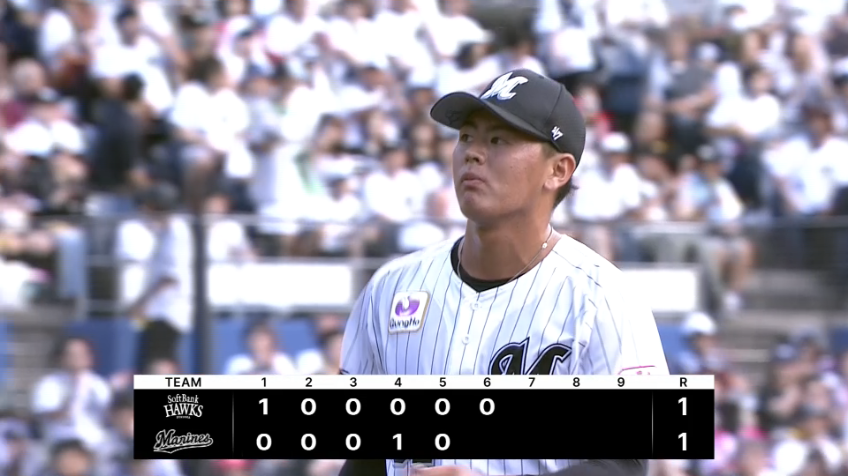 6回表・M坂井遼 プロ初登板を無失点で切り抜ける!!