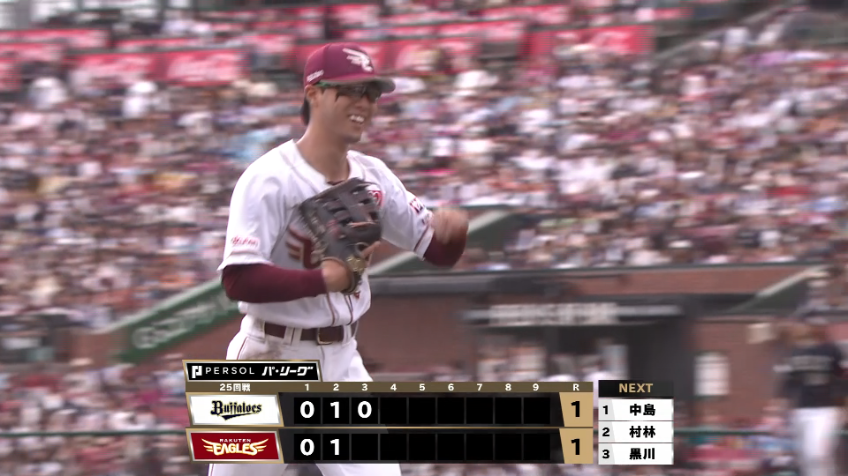 3回表・E武藤敦貴 右中間後方への打球をスライディングキャッチ!!