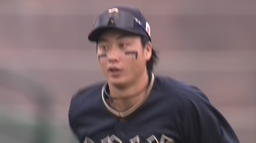 5回裏・B廣岡大志 センター前の打球をスライディングキャッチしピンチを救う!!