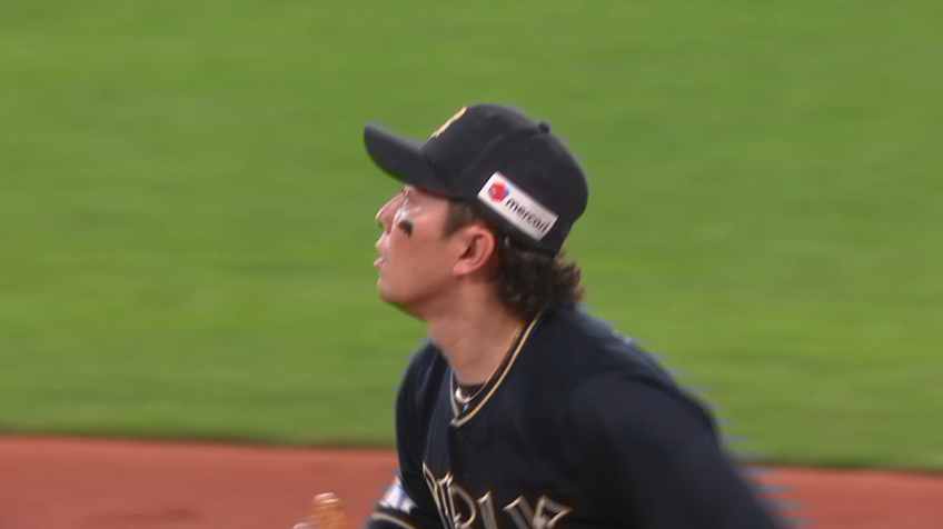 2回裏・B西野真弘 嫌な流れを断ち切るファインプレー!!