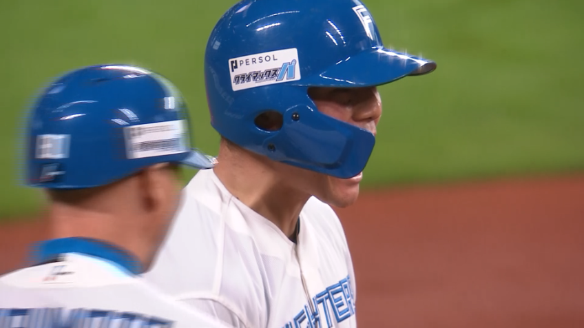 3回裏・F清宮幸太郎 タイムリー3ベースで1点差に迫る!!