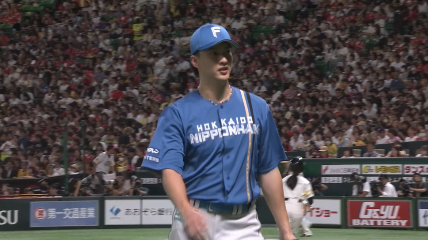 3回裏・F達孝太 両チーム通じて初めて3者凡退で抑える!!