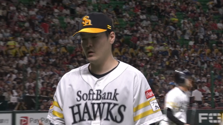 1回表・H有原航平 立ち上がりのピンチを凌いだ!!