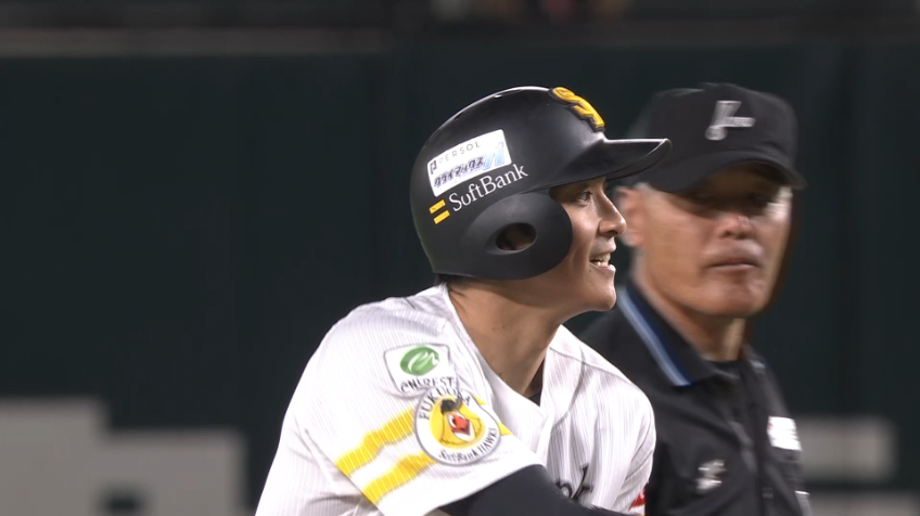 4回裏・H柳町達 チーム初ヒットはフェンス直撃の2ベース!!