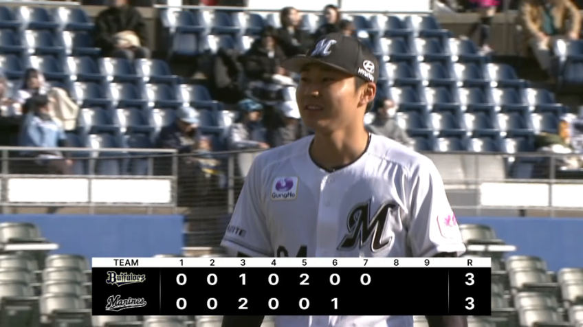 7回表・M廣池康志郎 緊急登板も見事に三振を奪う!!