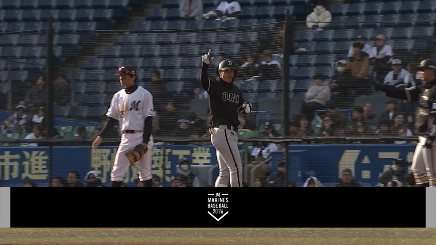 9回表・B太田椋 センターへのタイムリーヒットで勝ち越し!!