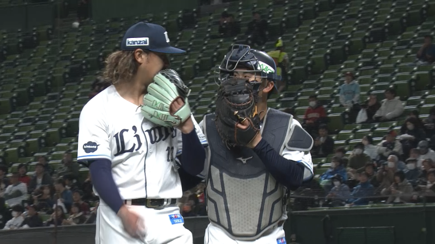 1回表・L高橋光成 3者凡退に抑える好調な立ち上がり!!