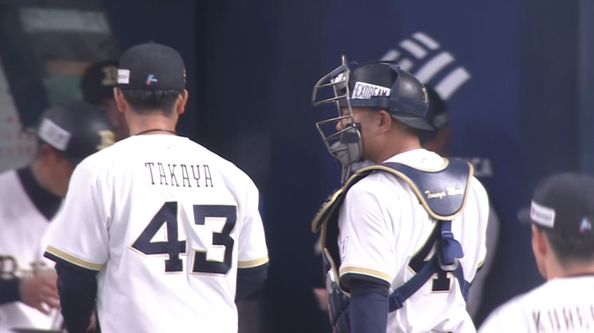 1回表・B高谷舟 ルーキーが相手打線を初回3者凡退に抑える!!